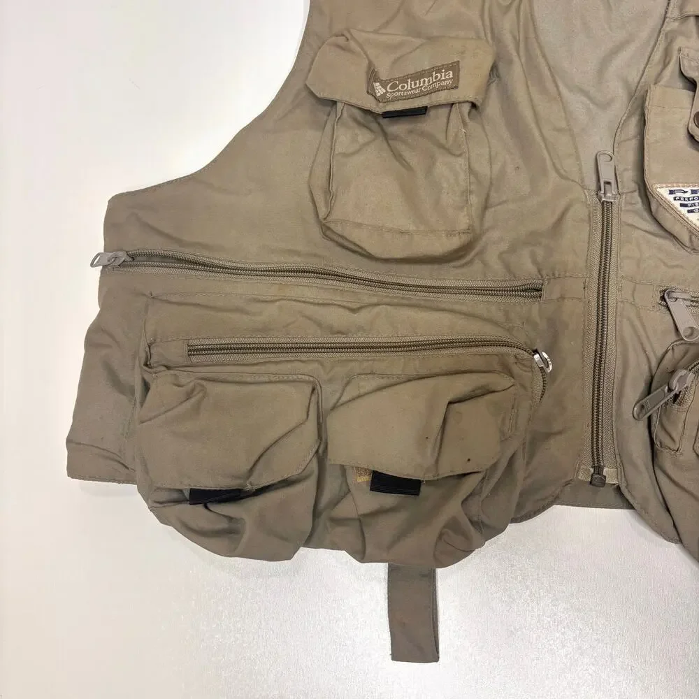 Columbia Vintage Men’s Sportswear Utility Multi Pocket Fishing Vest L